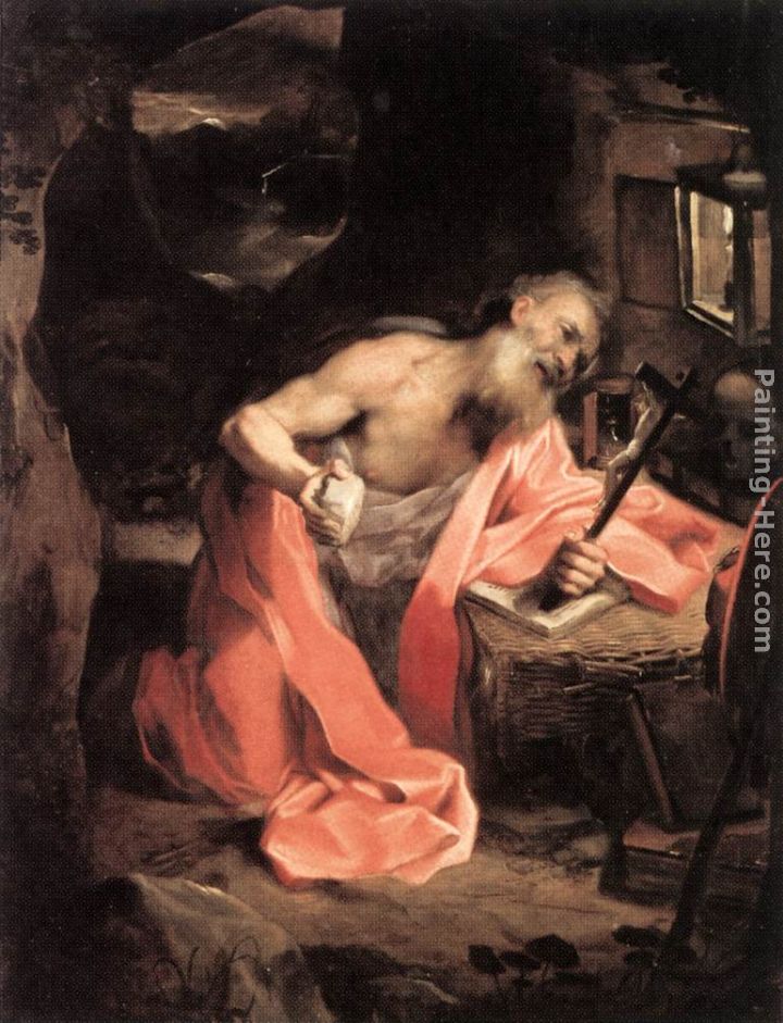 St Jerome painting - Federico Fiori Barocci St Jerome art painting